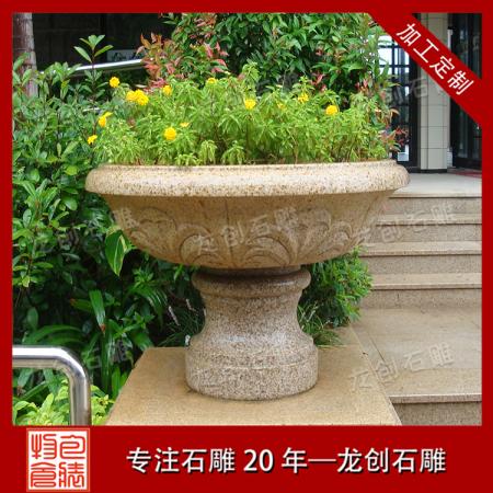 石雕花缽價(jià)格 石雕花缽廠(chǎng)家 惠安雕刻